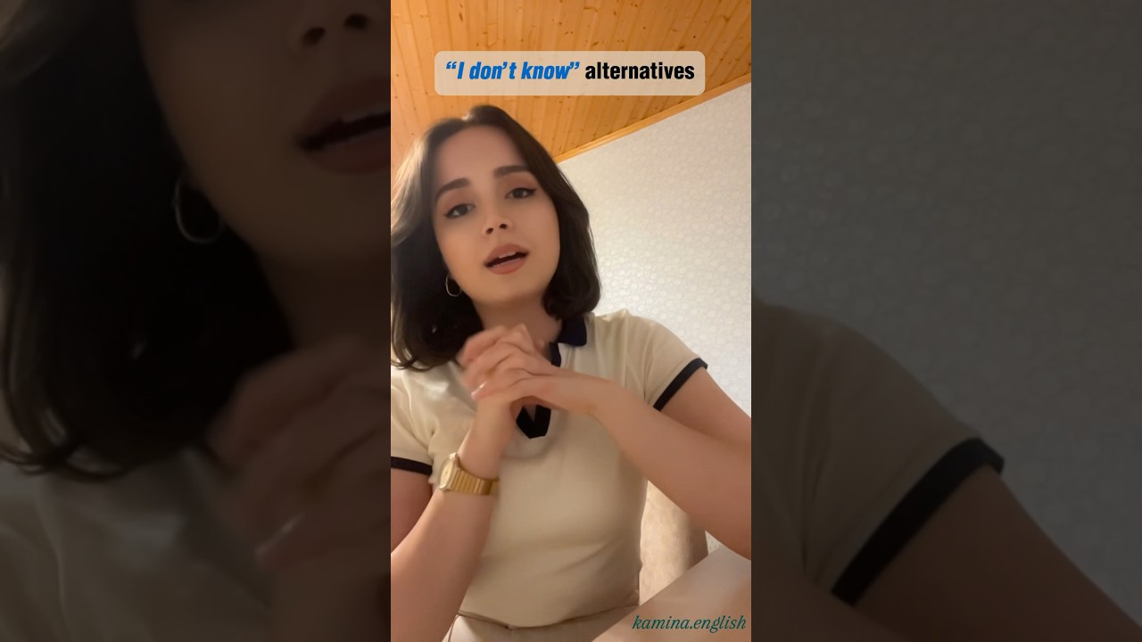 &ldquo;I don&rsquo;t know&rdquo; alternatives✨ #2024 #youtube #english #englishteacher #grammar #teacher #teaching