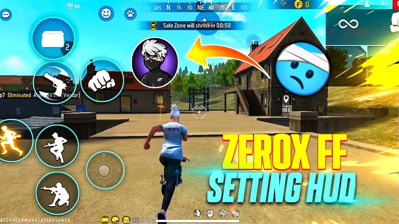 ZEROX FF SETTING HUD || @ZeroxFF  @SlyphosGaming