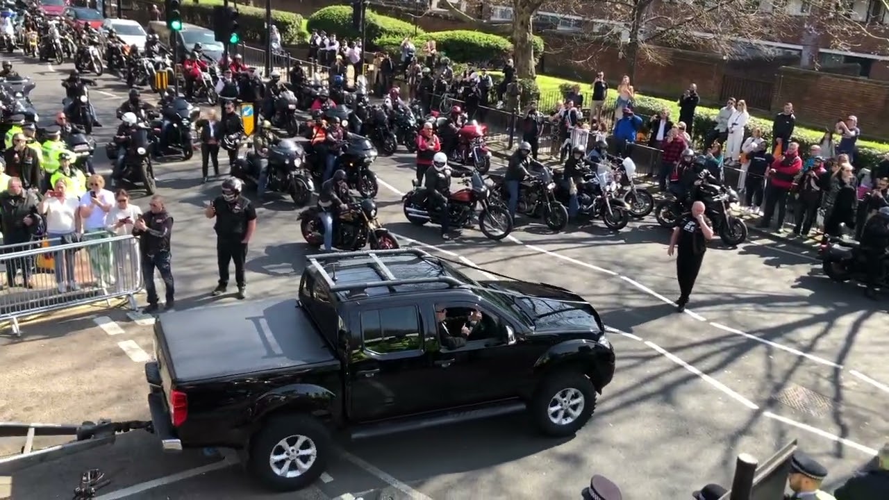 Hells Angels London Funeral Cortege, Dawson St Hackney London 2022
