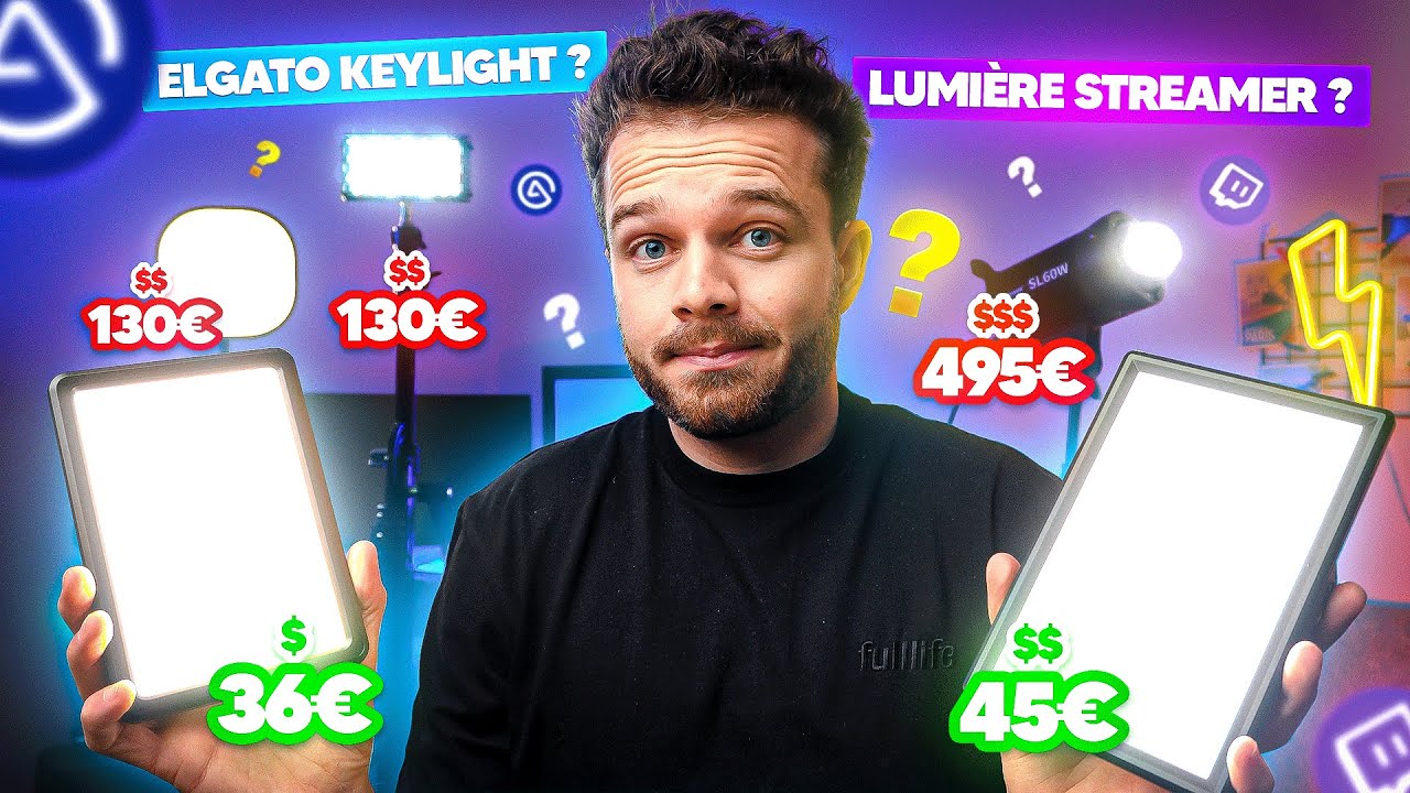 Quel est le Meilleur &Eacute;clairage de Stream ? (Elgato Keylight, Godox SL60W, Neewer etc.)