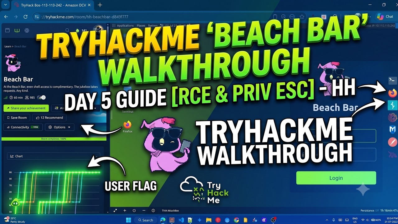 TryHackMe Beach Bar Full Walkthrough | Hacker Holidays 2026 | The Byte Lotus Hotel
