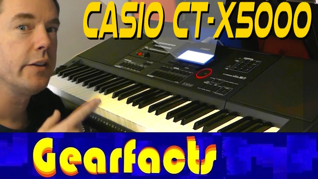 Casio CT-X5000 — демонстрация звуков фортепиано, органа, гитары и баса + эффекты