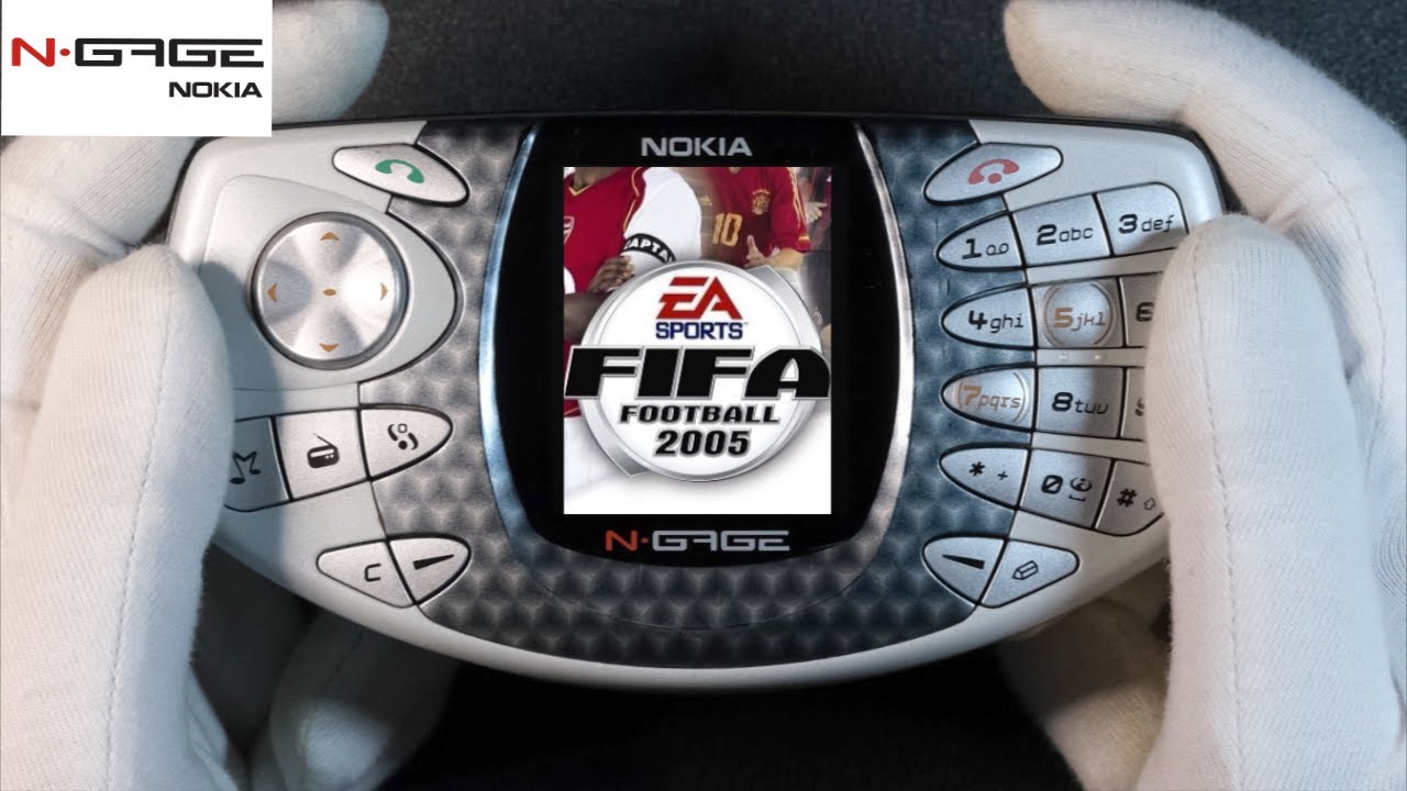 FIFA Football 2005 Nokia N-Gage Unboxing & Handheld Gameplay