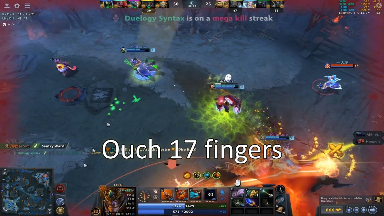 Lion MVP hard support with Lycan safelane, 7.39b Dota 2 Gameplay 97