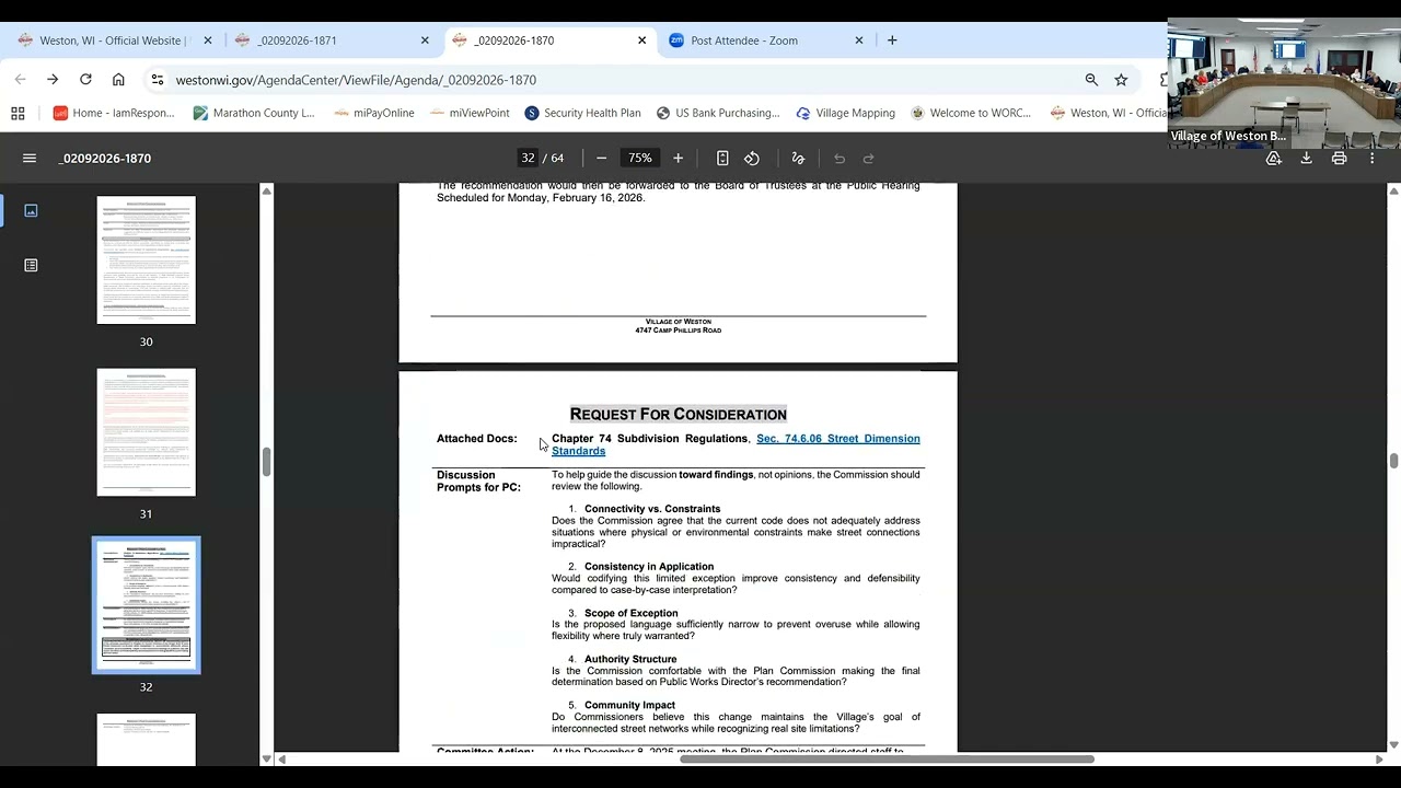 Plan Commission - 2/9/2026