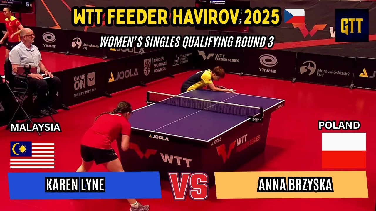 Karen Lyne Vs Anna Brzyska | WTT Feeder Havirov 2025 | Women's Singles Qualifying Round 3