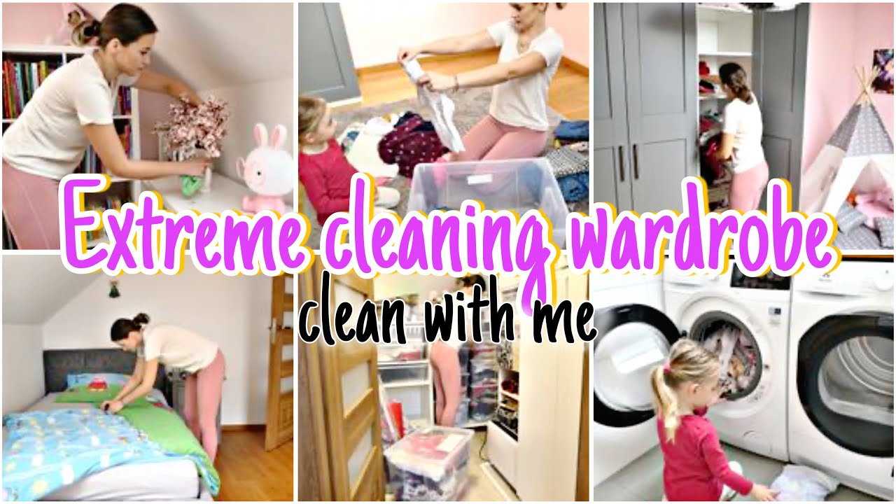 EXTREME CLEANING OF THE WARDROBE | CLEAN WITH ME DAUGHTER'S ROOM | DECLUTTER | CHANGE OF CLOTHES