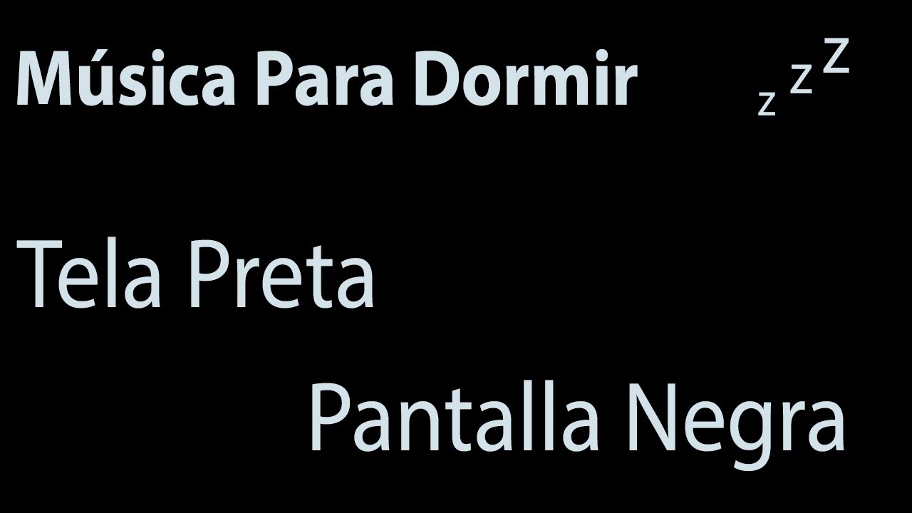 Piano M&uacute;sica para Dormir com Tela Preta
