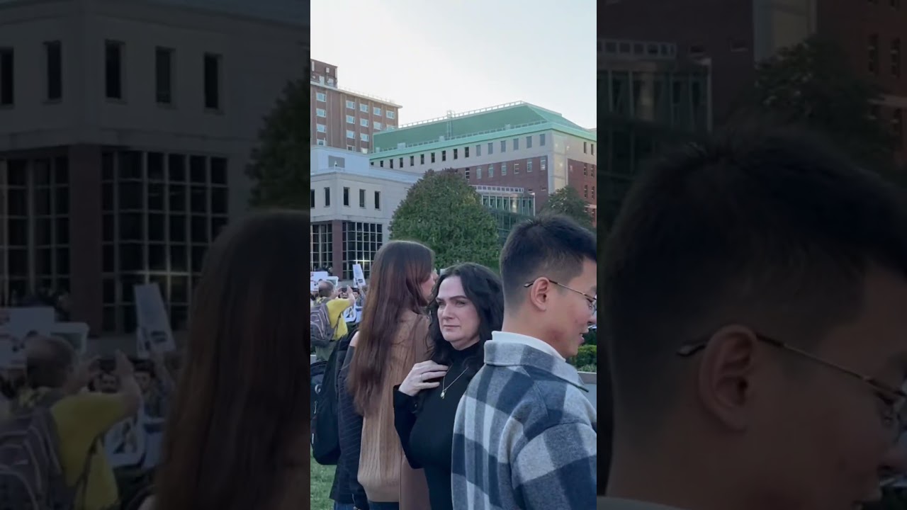 🇮🇱🇵🇸 Israel Palestine Protests Columbia University Campus - shouting