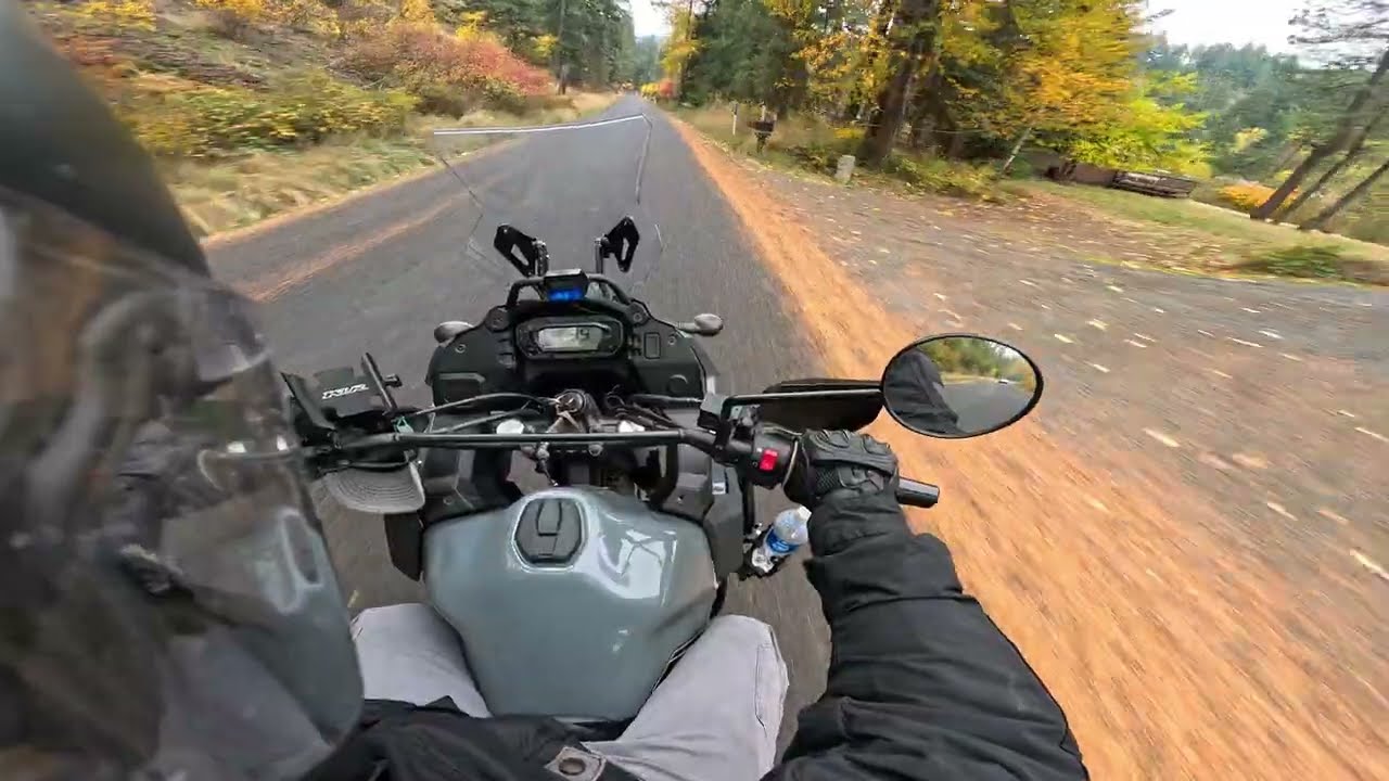 KLR 650 Fall ride in eastern Washington! (4k)