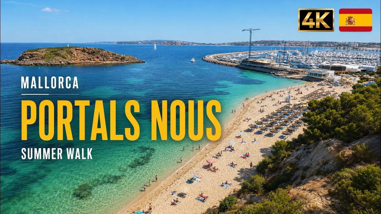 Portals Nous, MALLORCA | 4K Walking Tour am Hafen & Strand