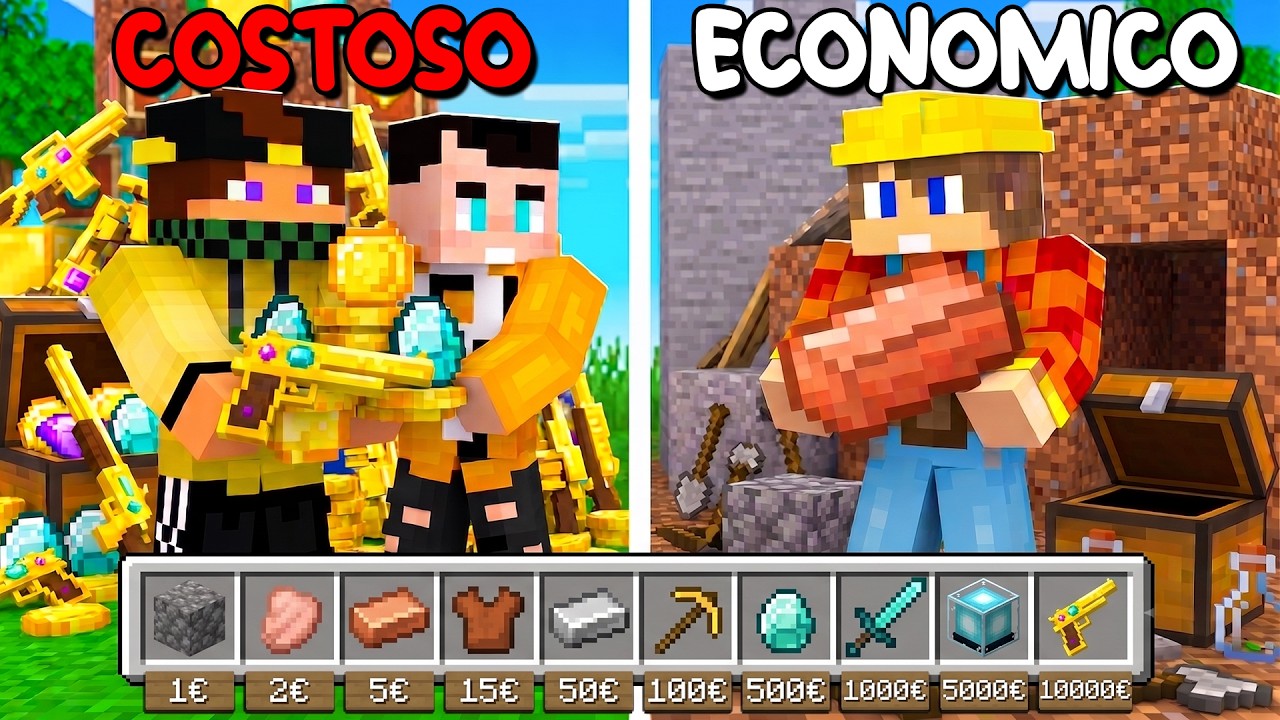 ECONOMICO vs COSTOSO SU MINECRAFT