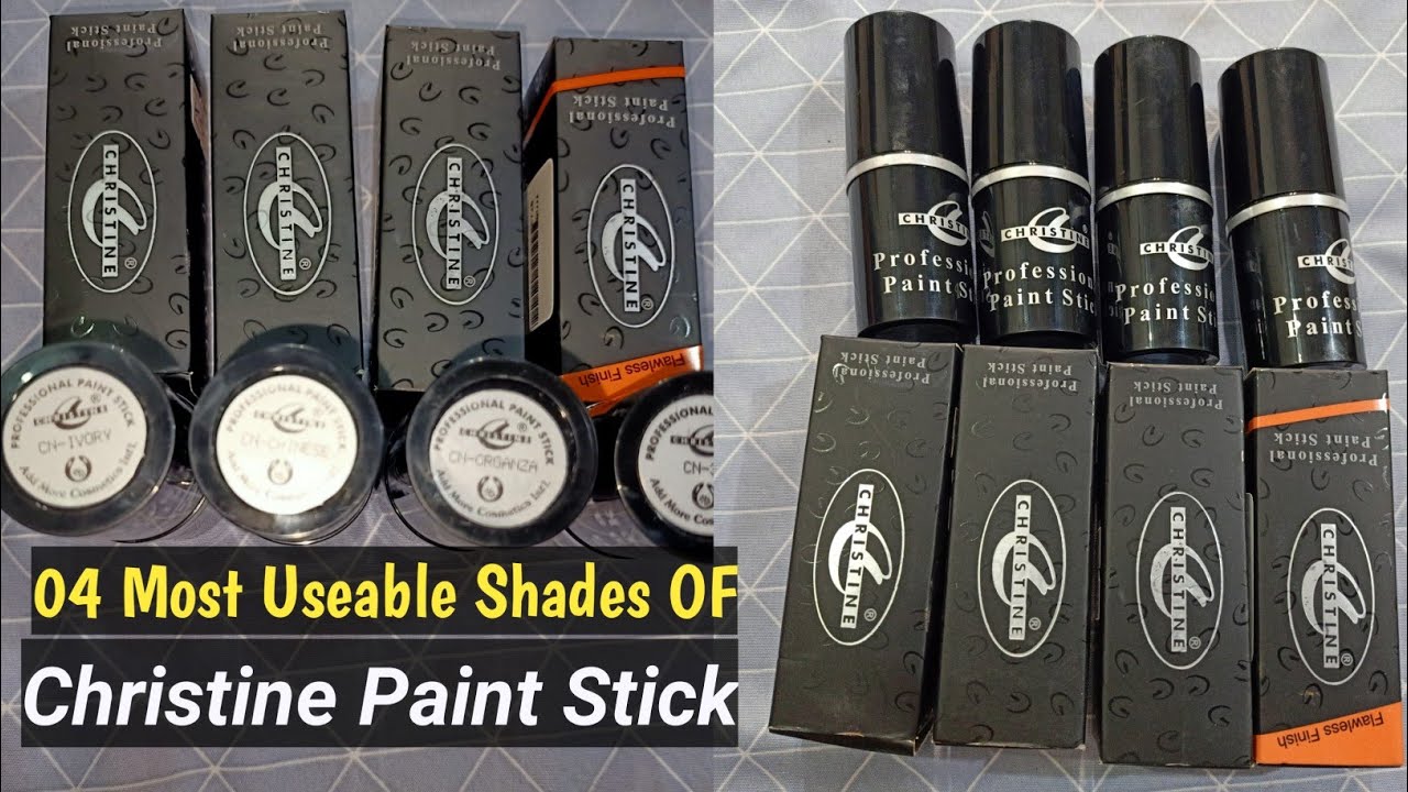 Christine paint stick Review of 04 most useable shades || Review for beginners ||