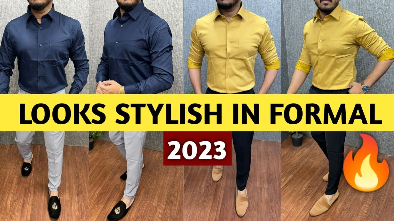 Top 5 Best Color Combination Formal Shirt Pant For Dark Men || Latest Formal 2023 || Office Dress