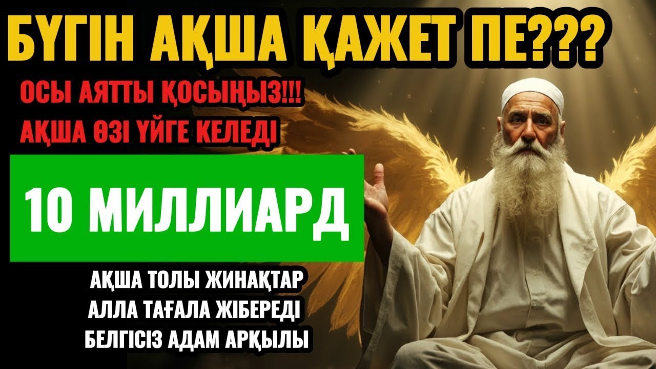 Ақша шақыратын дұға, байлық зікірі, кенеттен байытатын амал – ризықтың кілті!