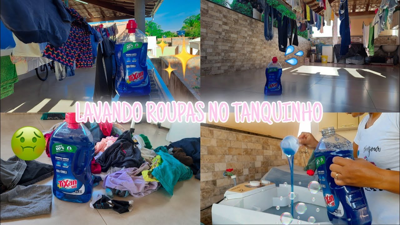 LAVANDO ROUPAS COM TIXAN YPÊ LIQUIDO|8 DIAS SEM LAVAR ROUPAS 🤢🤮 #LAVANDOROUPAS #roupasuja