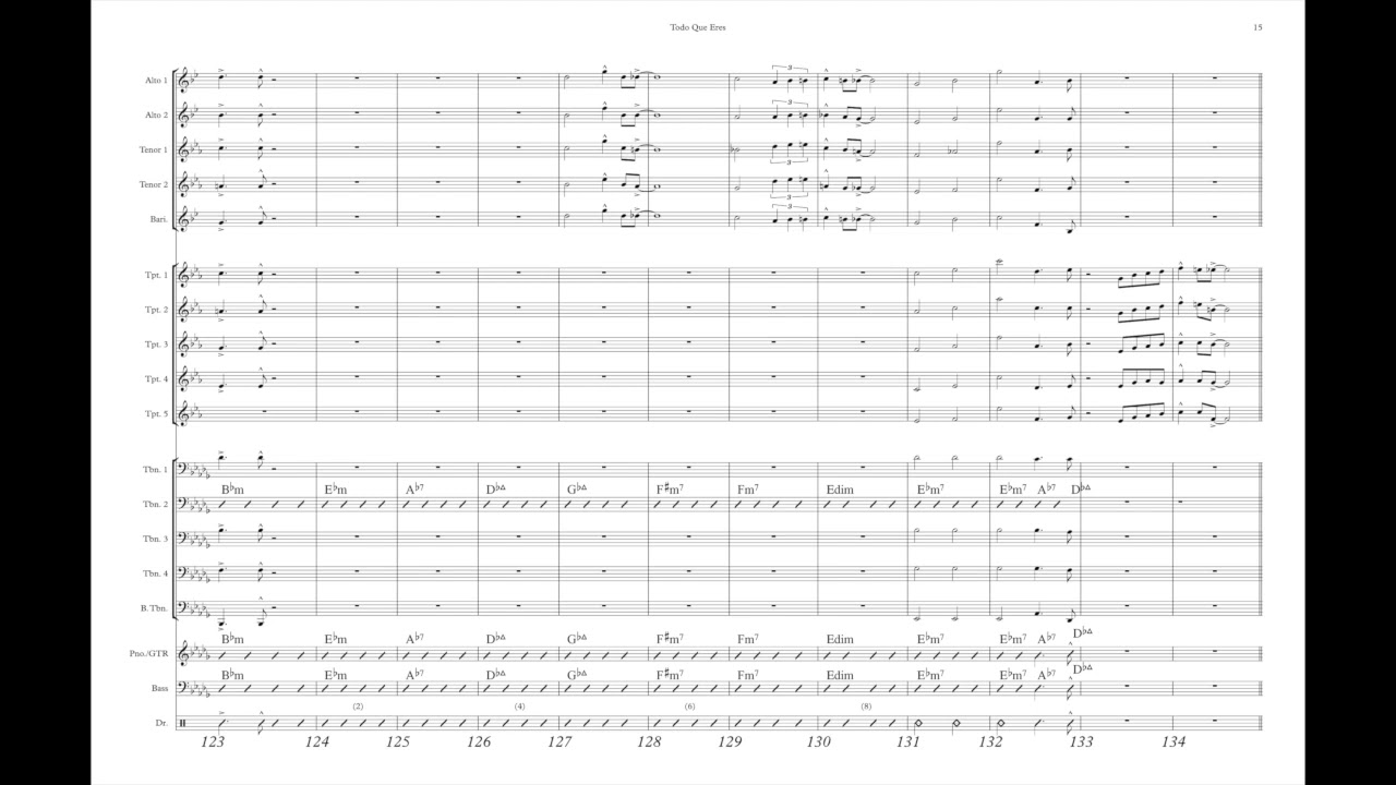 Todo Que Eres - Grade 4 samba by Paul Baker