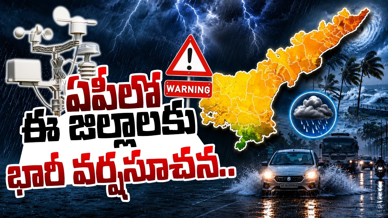 ఏపీకి భారీ వర్ష సూచన | Heavy Rain Alert | Weather Update | Weather Report | Rain Alert To AP