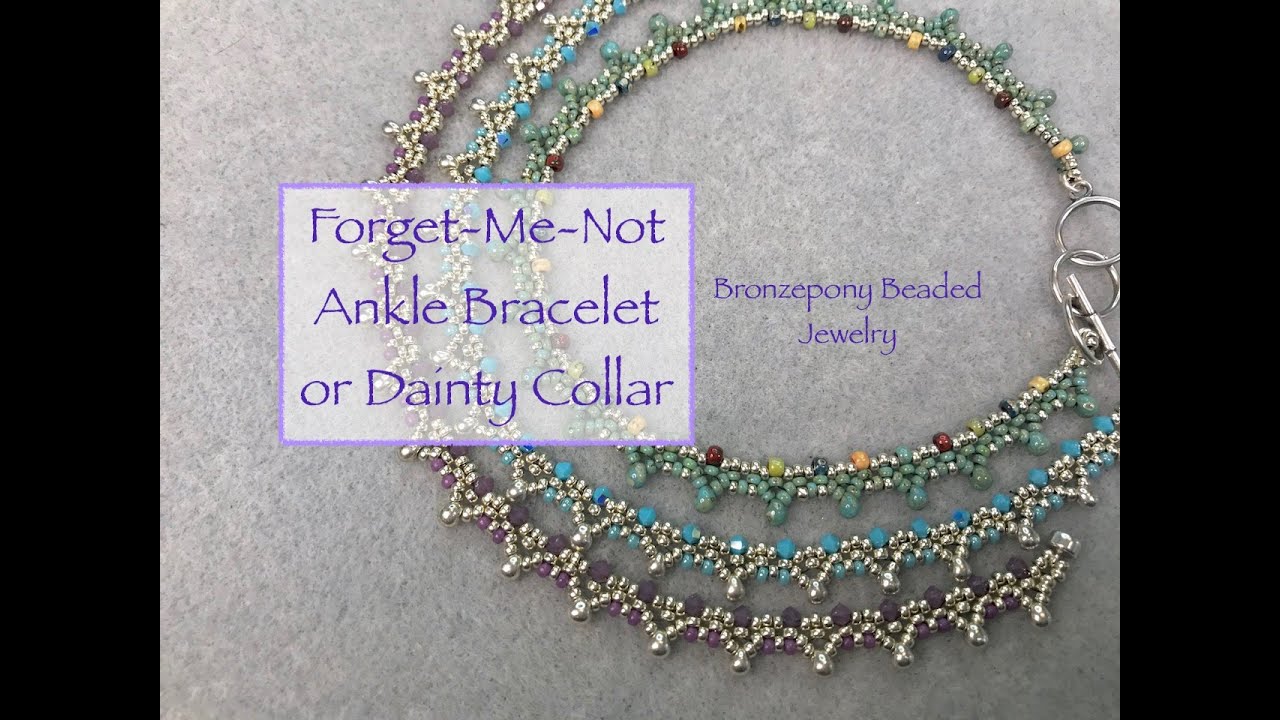 *Forget-Me-Not Ankle Bracelet