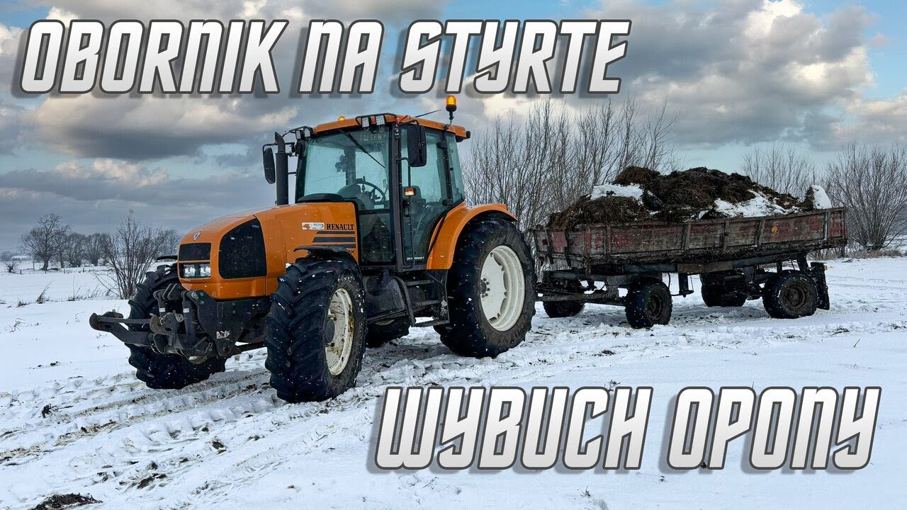 Zimowy Wywóz Obornika Czyli Latanie Bokiem Aresem I Wybuch Opony I VLOG#25