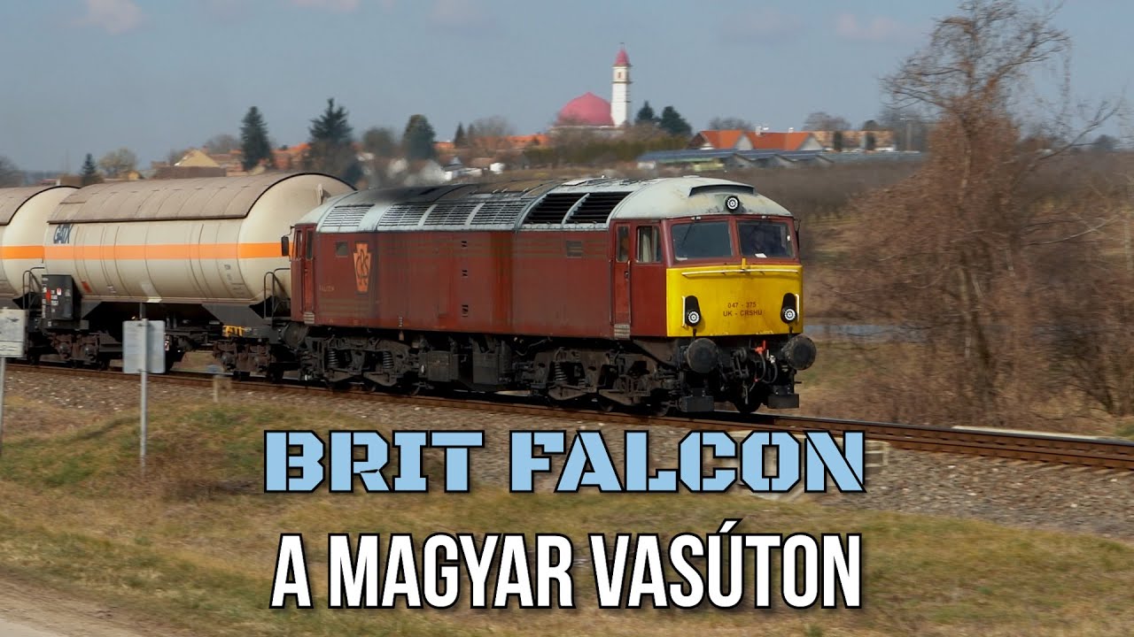 Dörmögő hangú brit Falcon a magyar vasúton