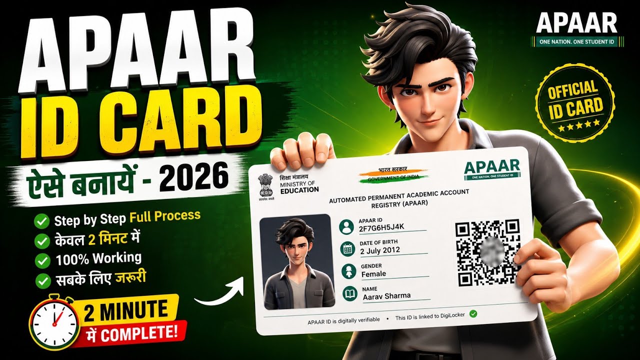 APAAR ID Card Kaise Banaye 2026 | Complete Process in 2 Minutes | ABC ID & DigiLocker ✅ 
