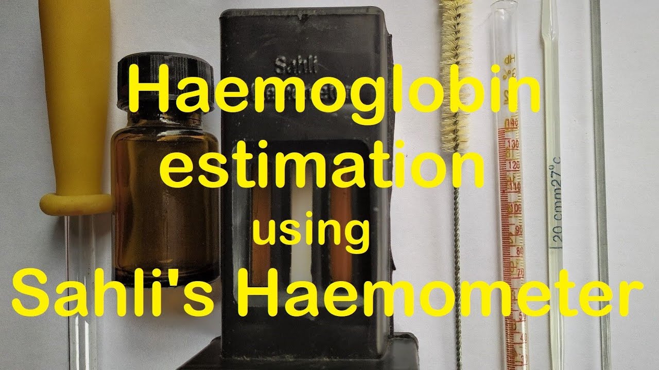 Haemoglobin Estimation Sahli's Practical Lab
