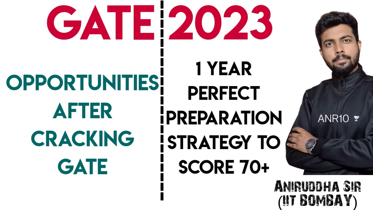 GATE 2023 : Opportunities through GATE / 1 year preparation strategy / @TheCivilGurujiAniruddhaSir