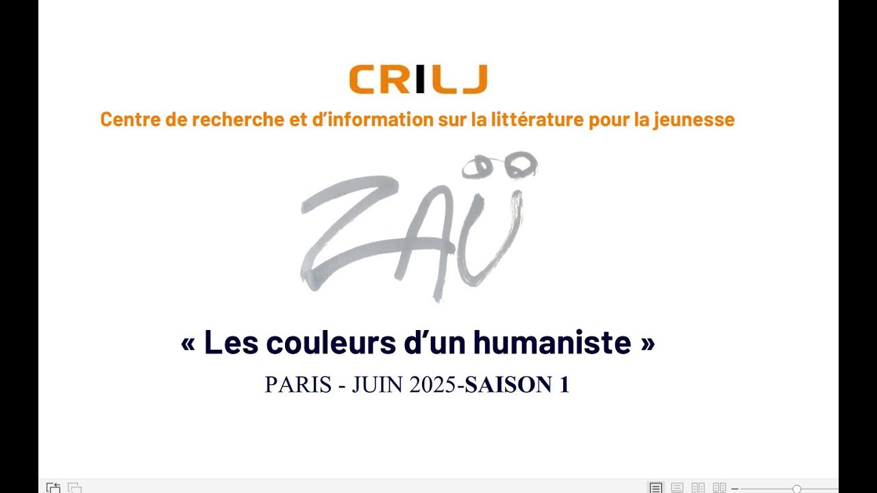 Za&uuml; - Les Couleurs d'un Humaniste 1/3