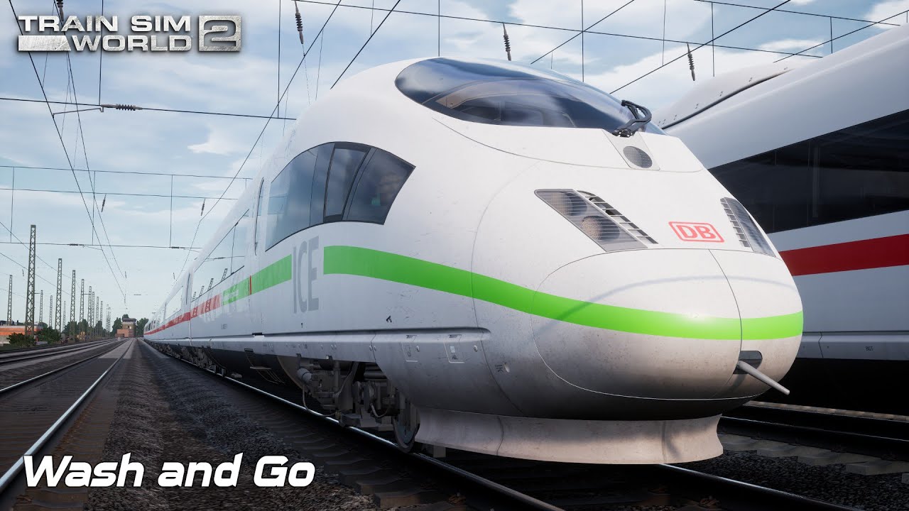 Wash and Go - Hauptstrecke München - Augsburg - BR 403 ICE3 - Train Sim World 2