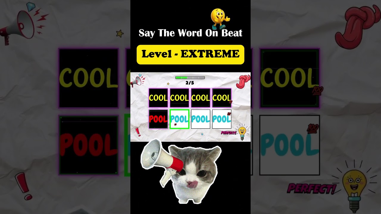 Say The Word On Beat #19 | Level - EXTREME #games #SayTheWordOnBeat