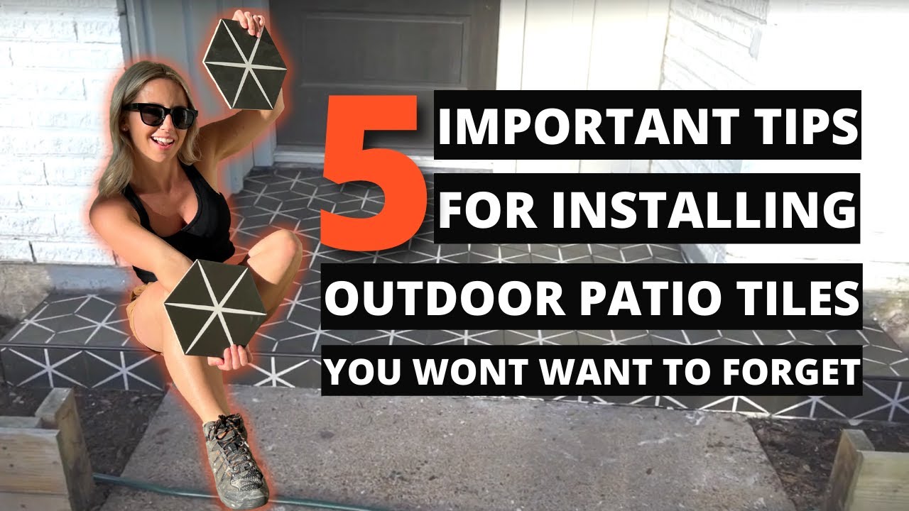 Front Porch Tile pt.2: 5 IMPORTANT tips for installing outdoor patio tiles you wont want to forget!