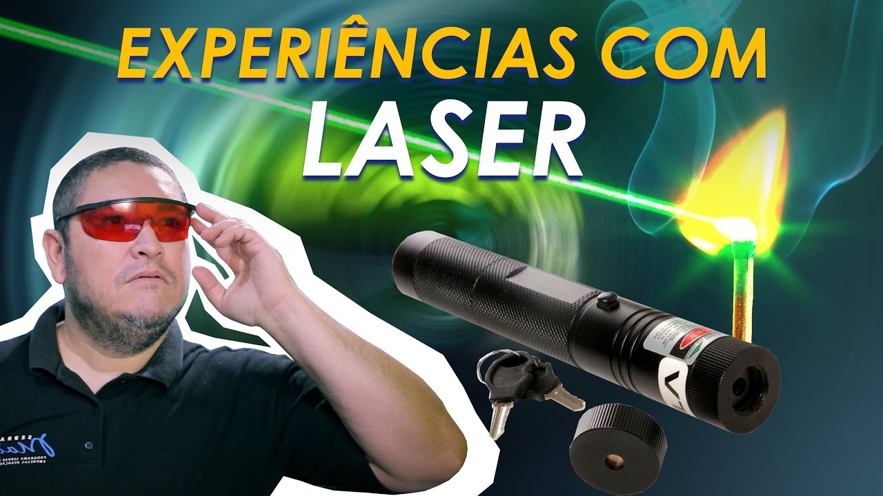 Como ACENDER FÓSFORO e ESTOURAR BALÕES usando POINT LASER VERDE 20000mw?