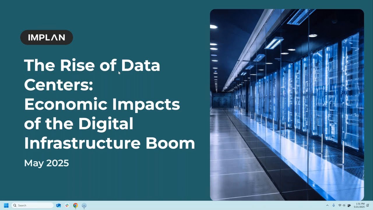 The Rise of Data Centers: Economic Impacts of the Digital Infrastructure Boom - IMPLAN Webinars