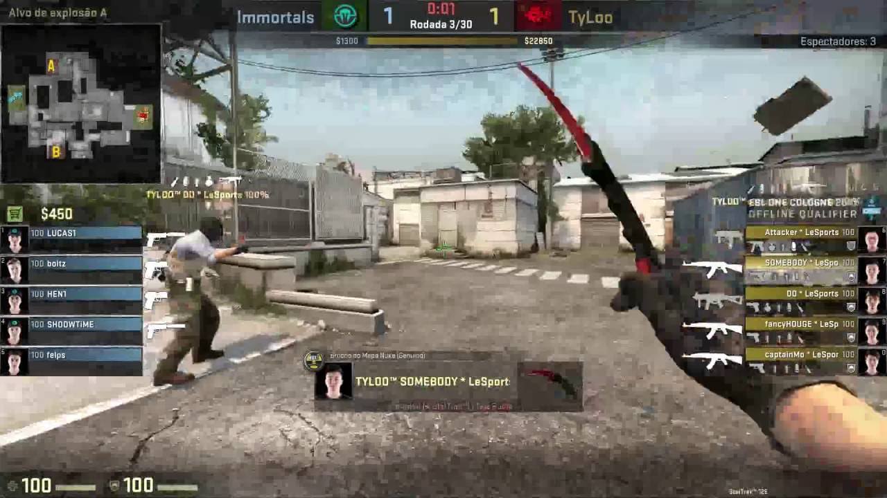 ESL One Cologne 2016 Qualifiers - Immortals vs. TyLoo (Cache) - Narração PT-BR