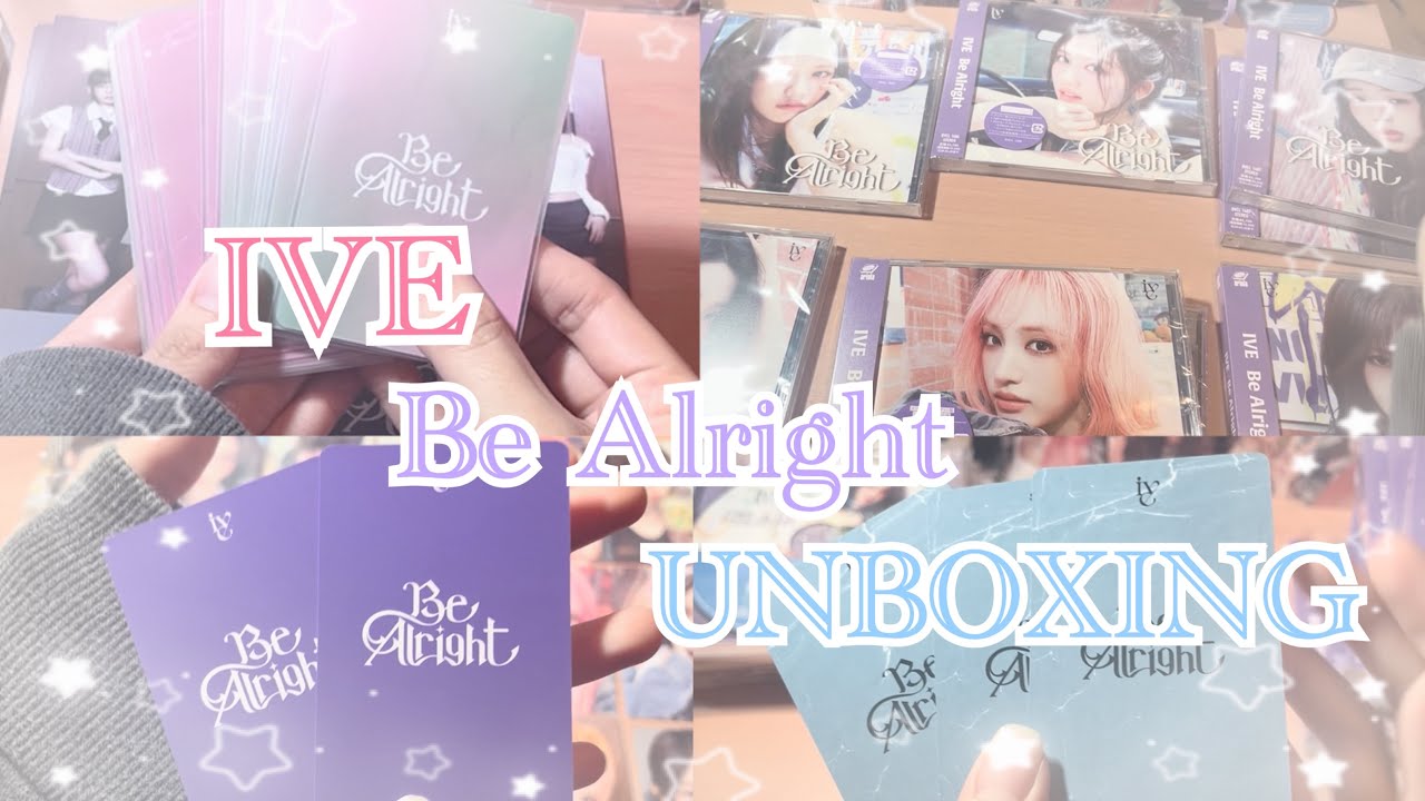 IVE Japan 3rd EP 「Be Alright」Unboxing / CD大量開封動画/ 渋谷のタワレコ・HMV行ってきた！/ 秋ちゃんが欲しいオタク🐿️今回もビジュ優勝🏆