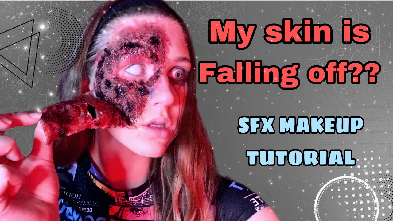 Skin peal/burn sfx makeup tutorial