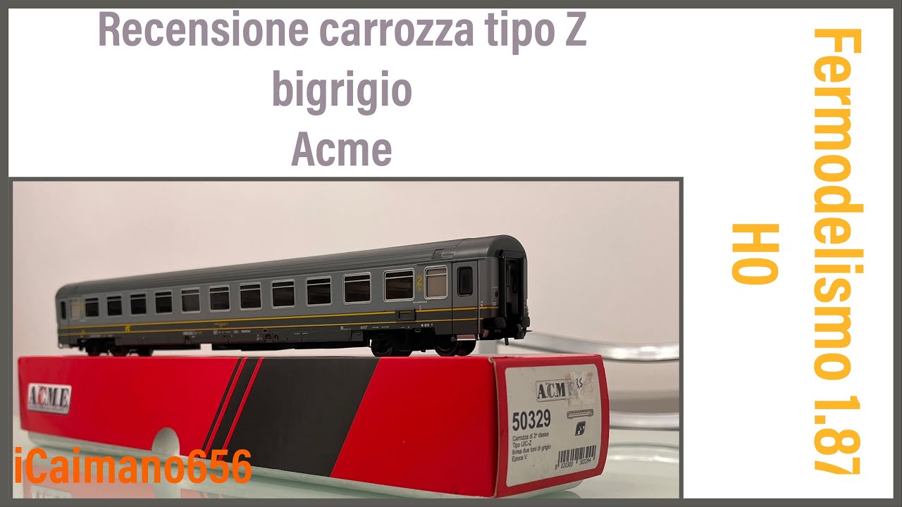 Recensione carrozza tipo z acme livrea bigrigio