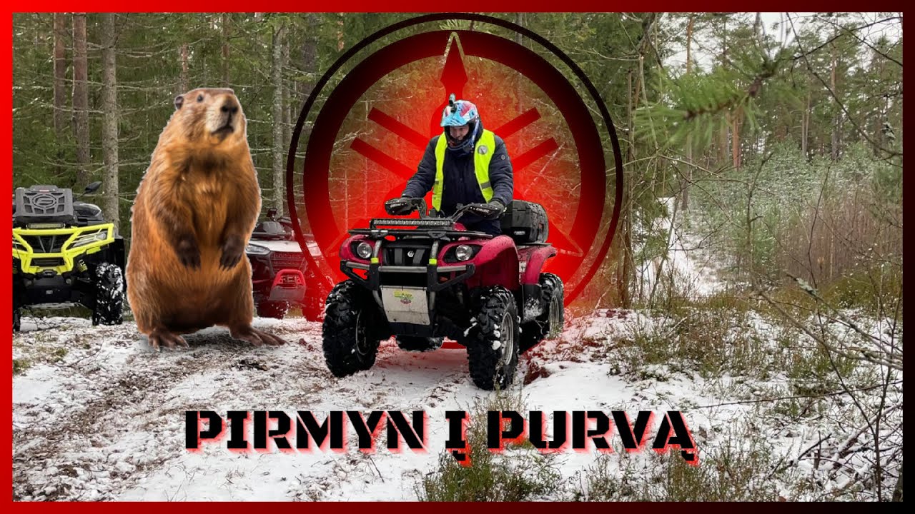 Pirmyn į purvą. Skandinam keturračius upėje
