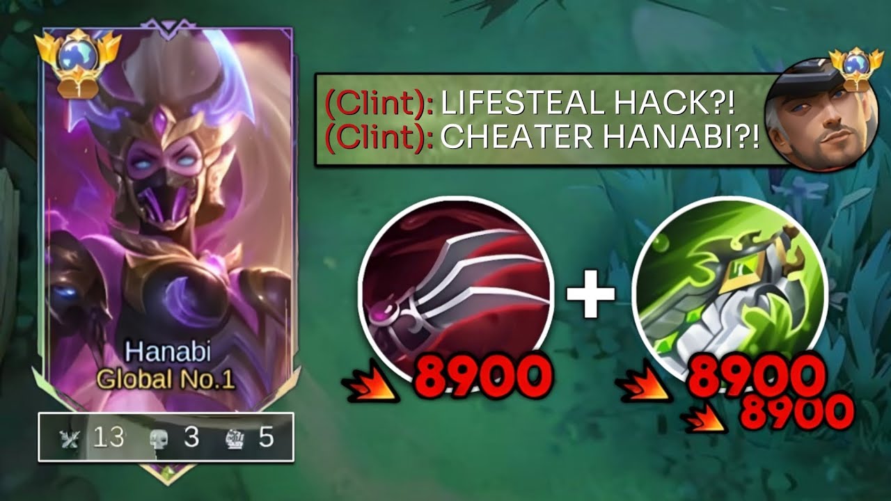 NEW HANABI ABNORMAL CRIT DMG BUILD DESTROY FULL COUNTER ONE HIT CLINT🔥(new hyper crit dmg) MLBB.