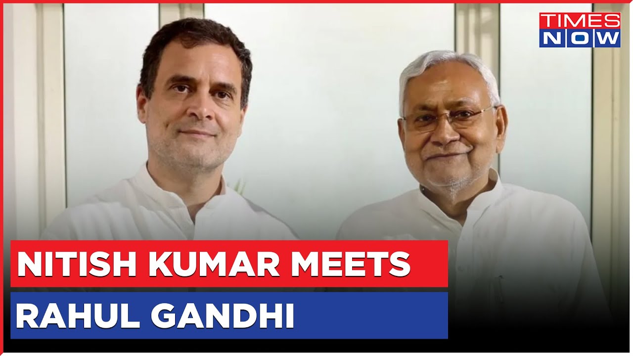 Mega Opposition Meet: CM Nitish Kumar Receives Rahul Gandhi At Patna Airport | Latest English News