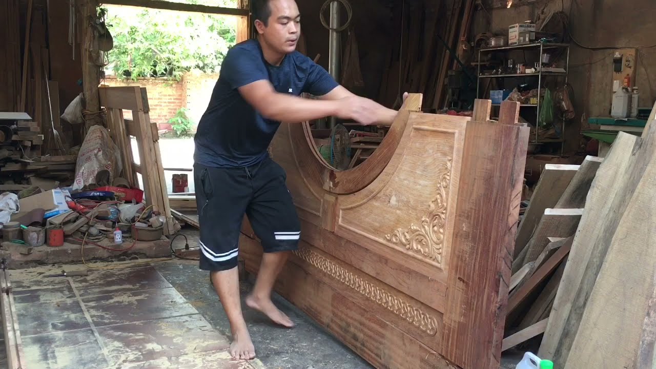 Mẫu cửa gỗ lim 2 cánh  // Nghề mộc //  @Long 244 Channel