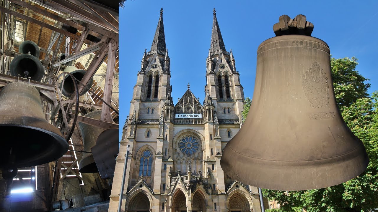 Stuttgart (D), kath. Kirche St.Maria - Vollgeläute