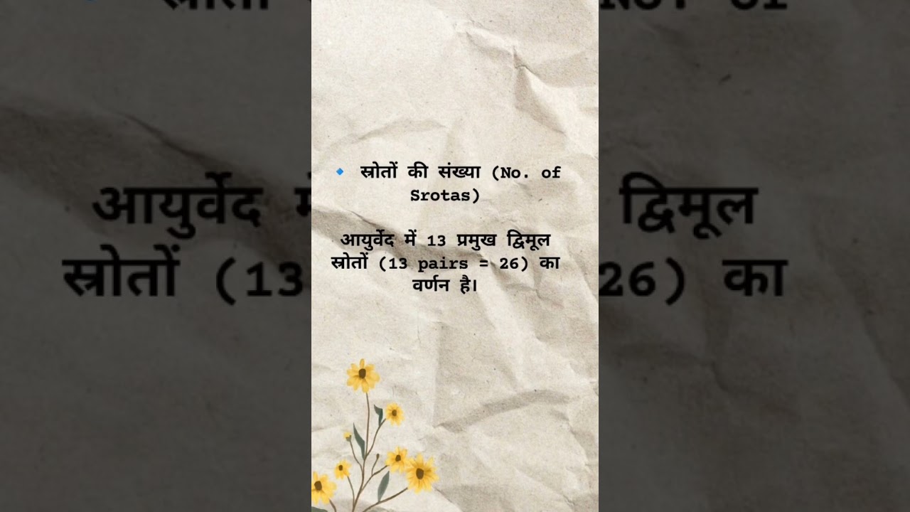 Concept of srotas #ayurveda
