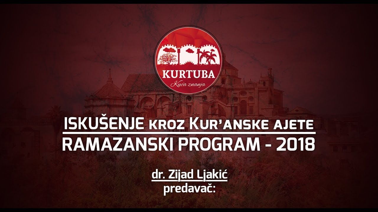 ISKUŠENJE kroz Kur’anske ajete - dr. Zijad Ljakić