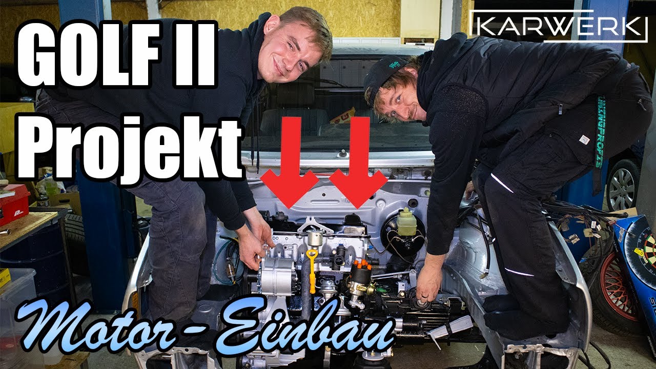 KARWERK | Endlich ist es soweit!! | Motoreinbau Golf II Projekt