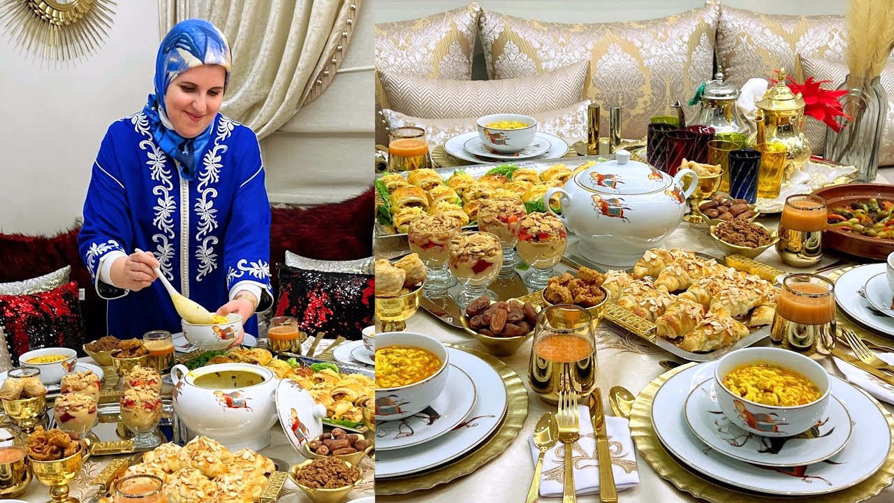خامس فطور رمضان وحتى العشاء او السحور عندي داكشي اللي يبغي خاطرك ويعجبك بين الحلو والمالح كلشي 😋