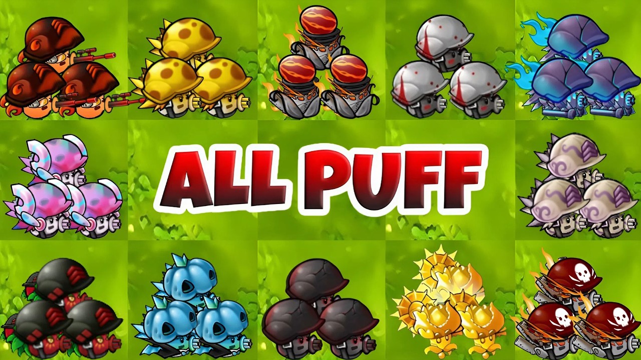 PVZ Fusion 3.4 Challenge - All PUFF Plants Fusion Vs Obsidian Gargantuar - Who Will Win?