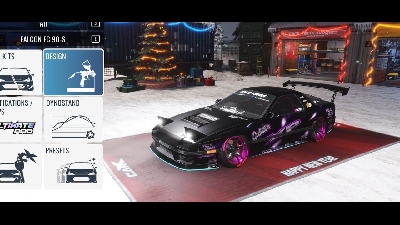 Tuning the mazda RX7 FC for drift in CarX drift racing online
