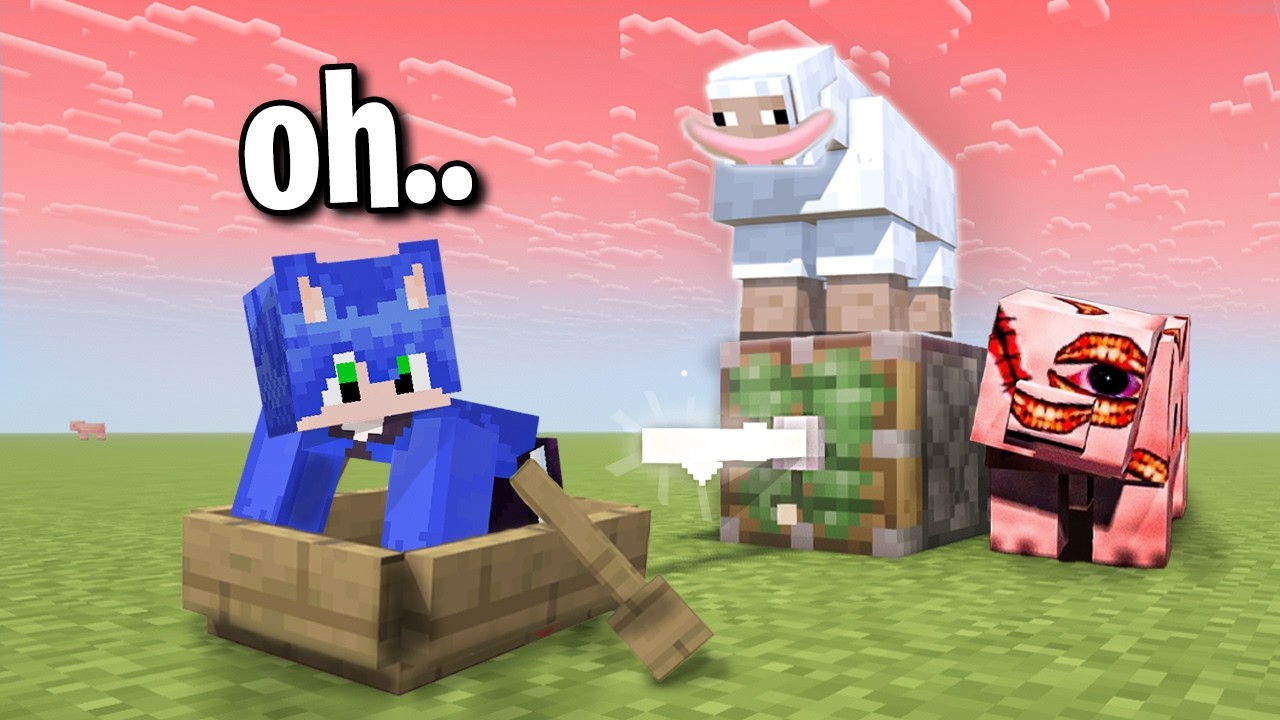 MINECRAFT pero los MOBS se quieren VENGAR DE TI